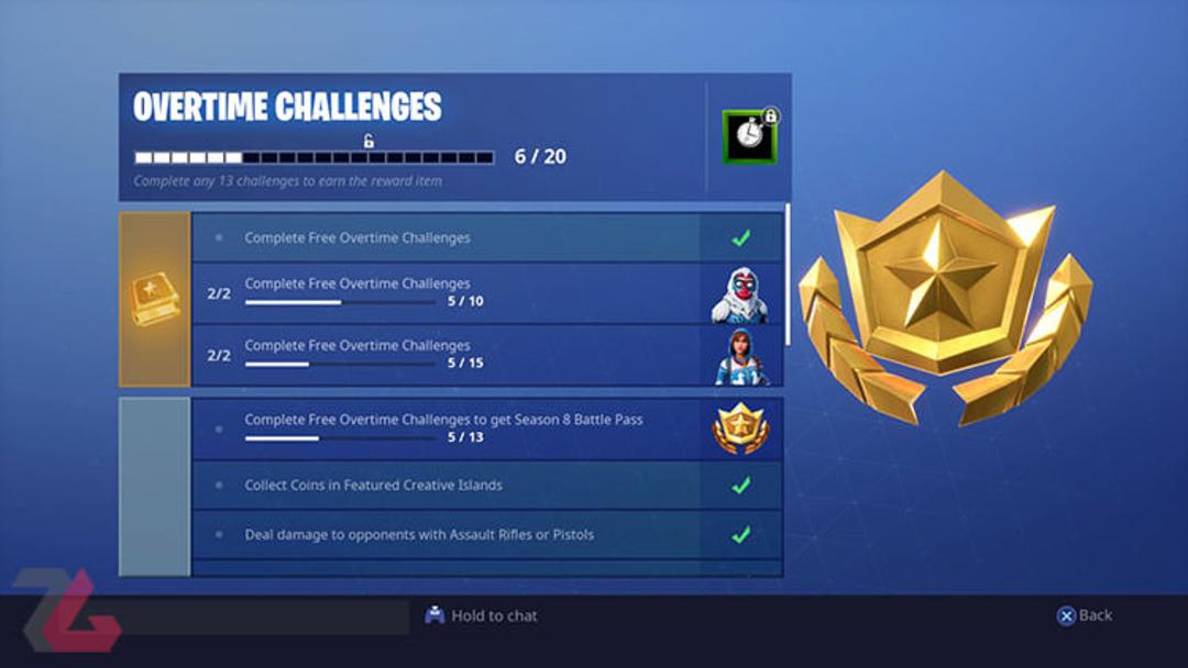 چالش های ولنتاین فورتنایت
