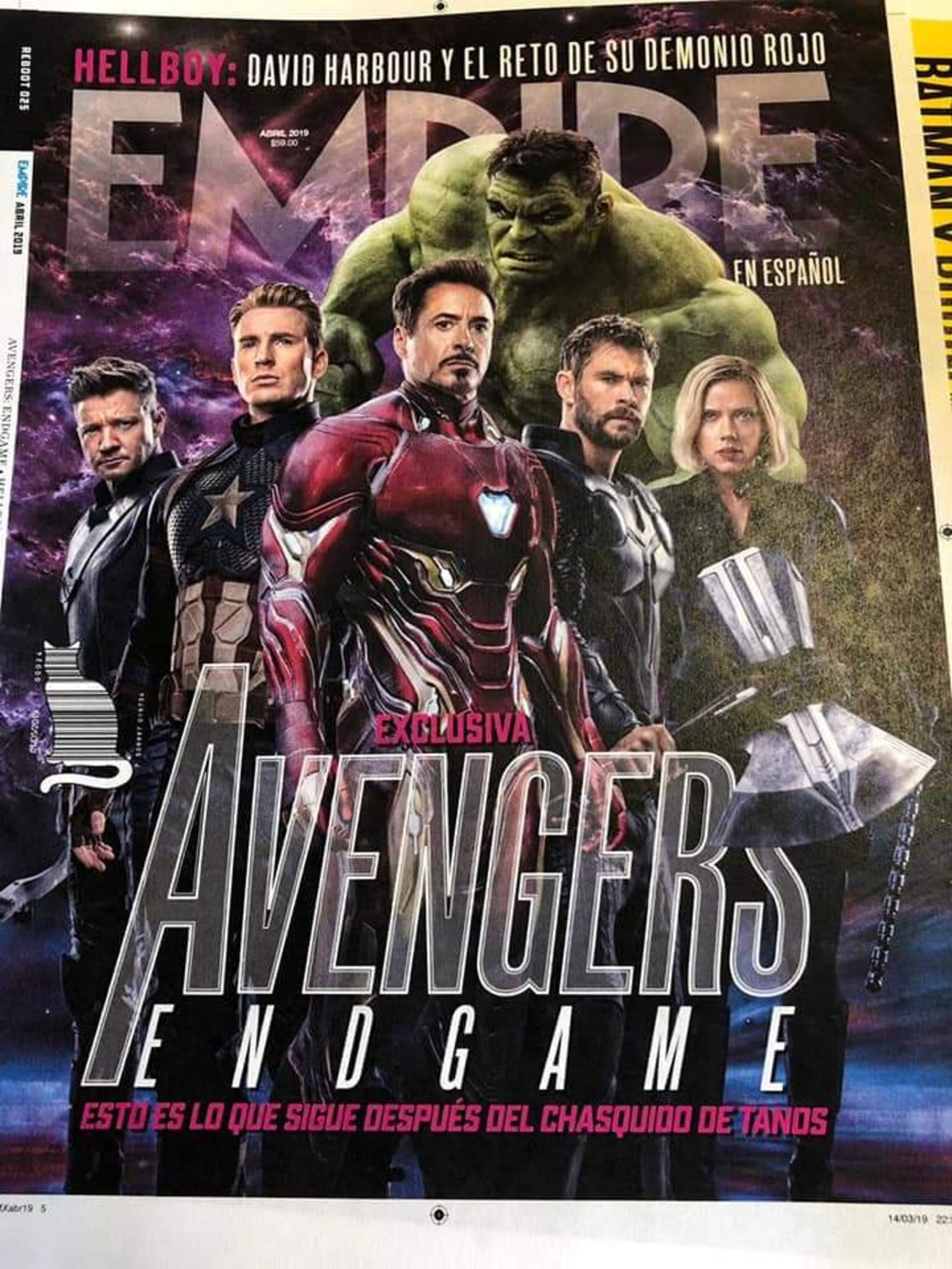 Avengers: Endgame Empire Cover