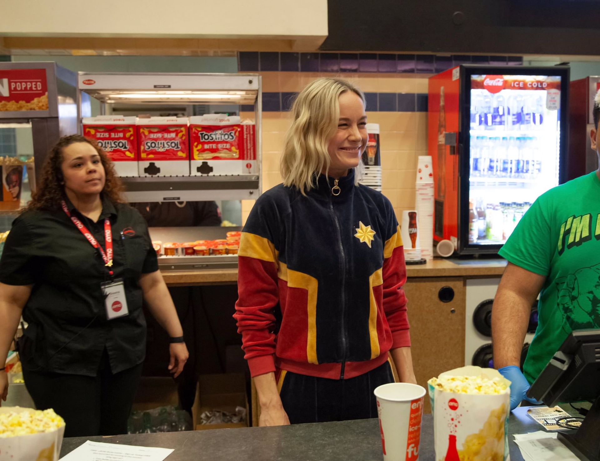 حضور بری لارسون در سالن های نمایش فیلم Captain Marvel