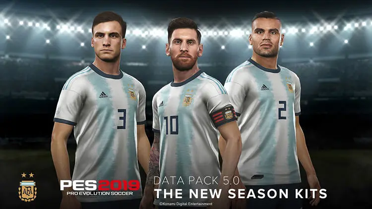 کیت تیم ملی آرژانتین در PES 2019