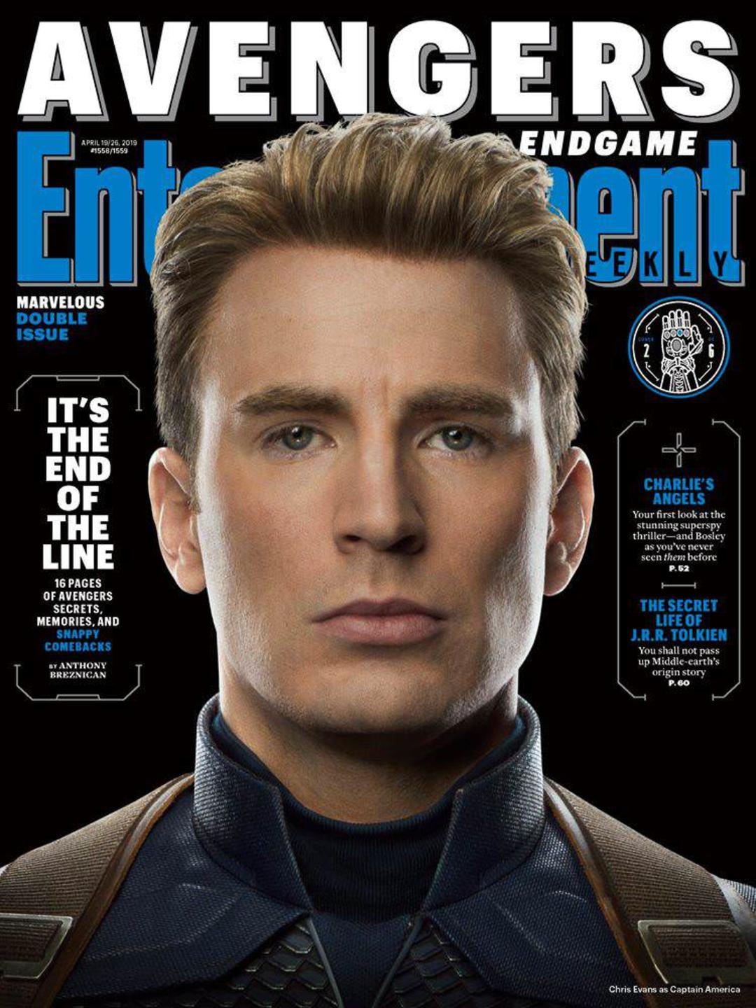 کاور EW مجله برای فیلم Avengers: Endgame