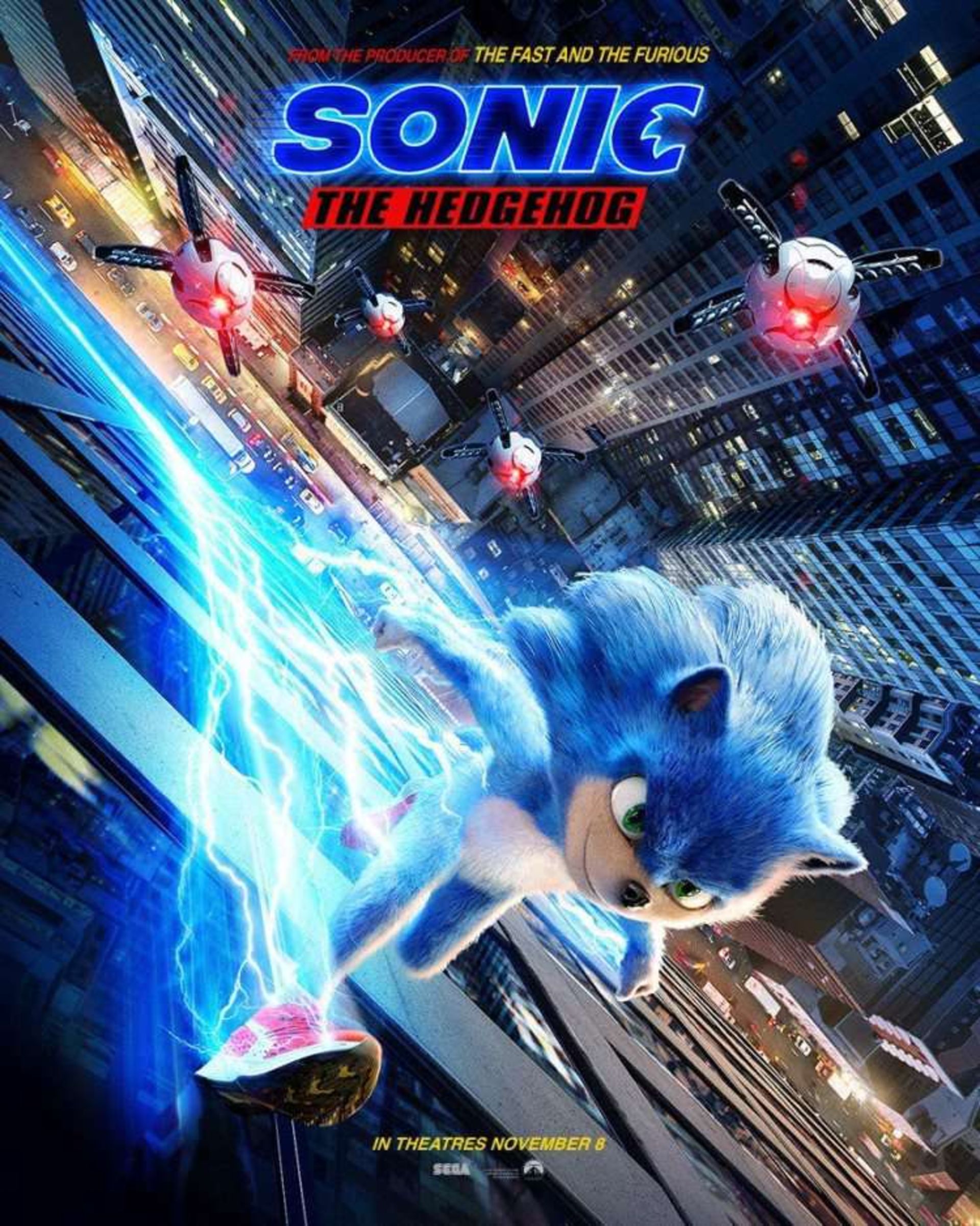 پوستر فیلم Sonic the Hedgehog