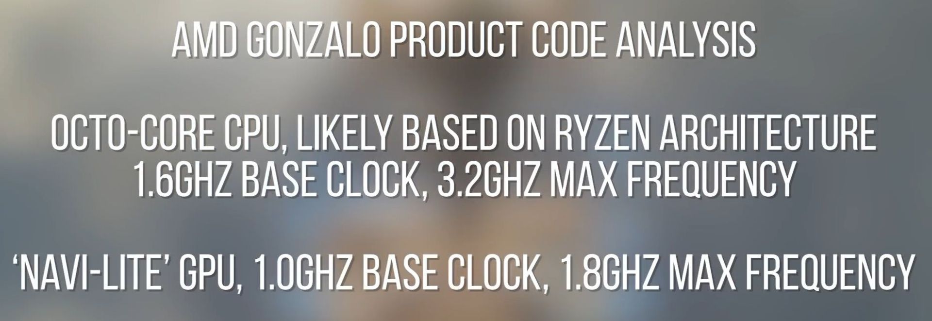 AMD Gonzalo CPU GPU