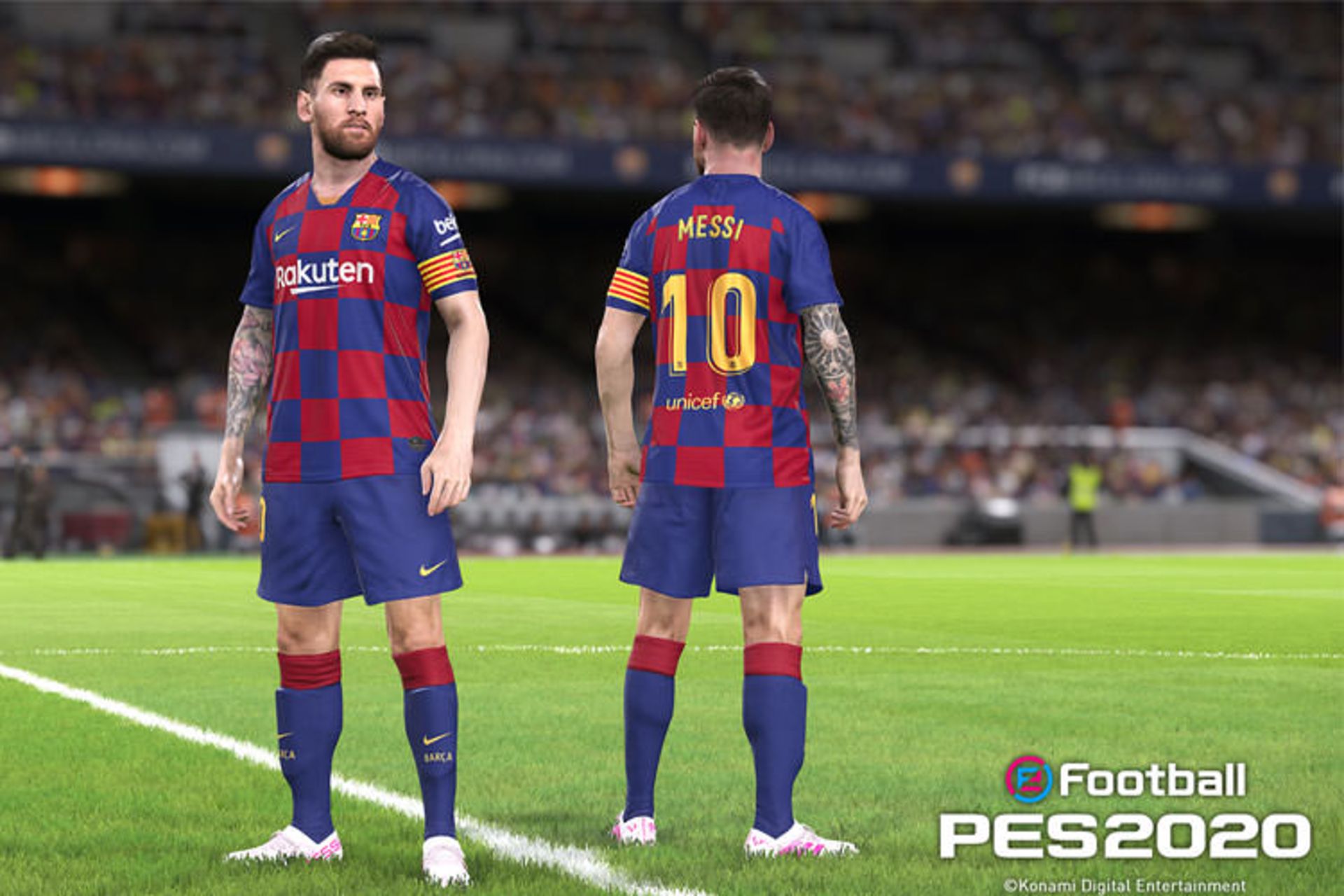 لیونل مسی در بازی PES 2020