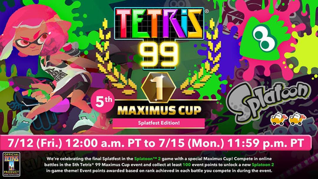 Tetris 99 crossover Splatoon 2