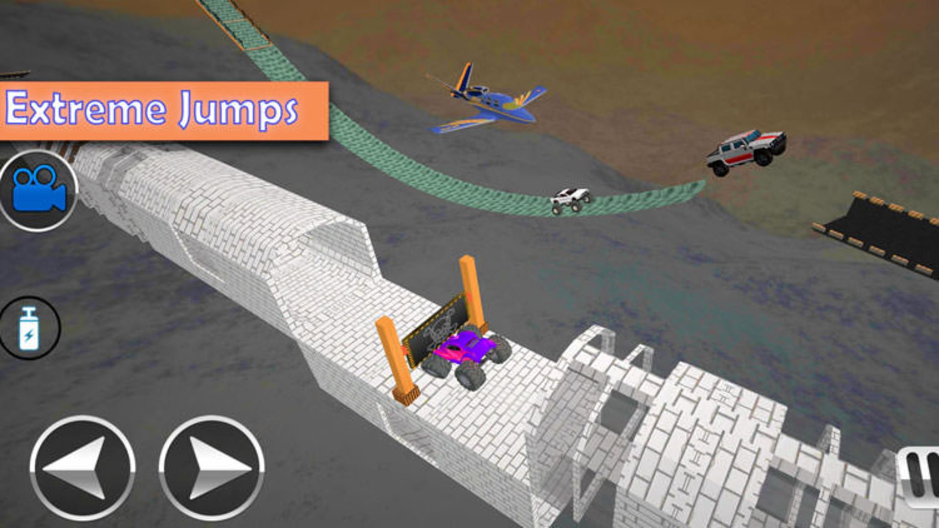 US Monster Truck Ramp Stunt