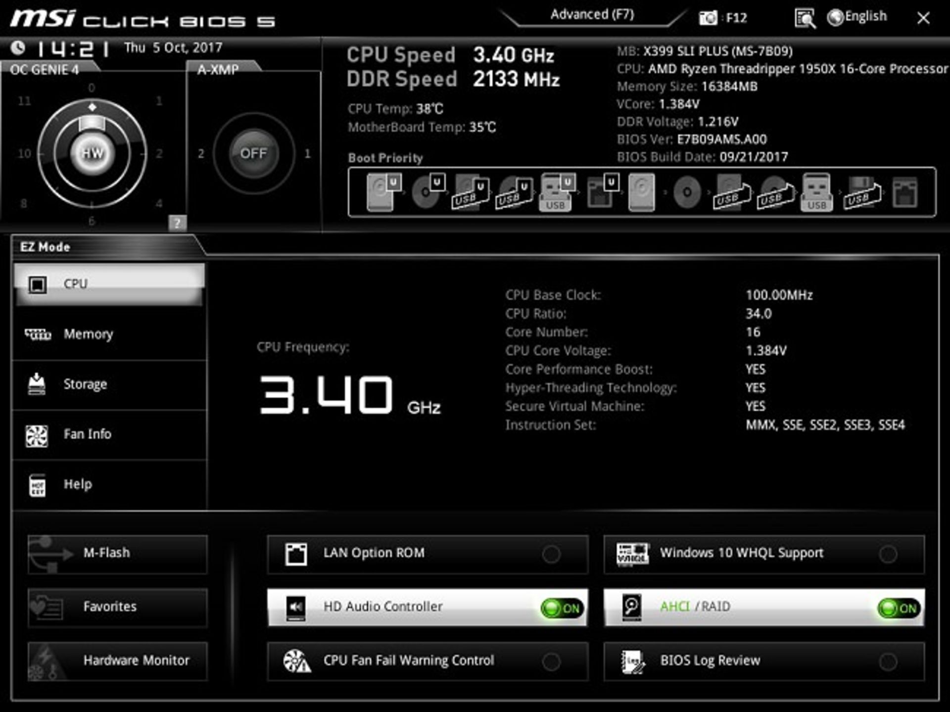 مادربرد MSI X399 SLI PLUS