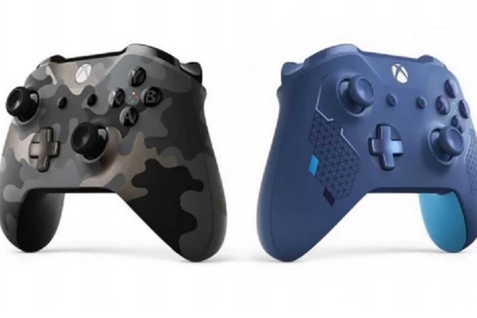 Night Ops Camo And Sport Blue X1 Controllers