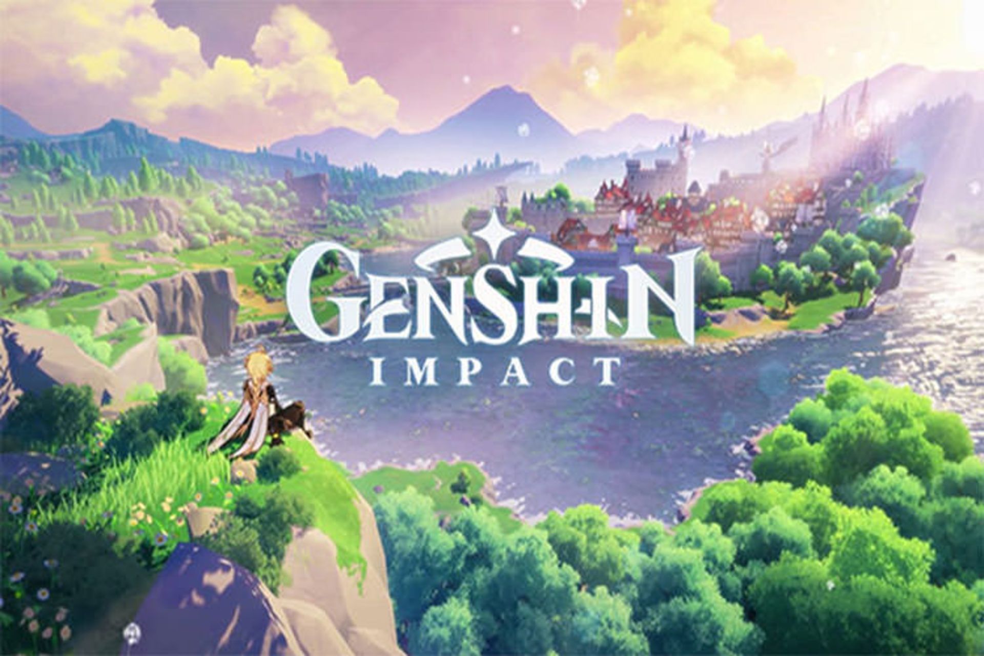 بازی Genshin Impact و نمایش کوه و دشت و دمن زیر نور آفتاب