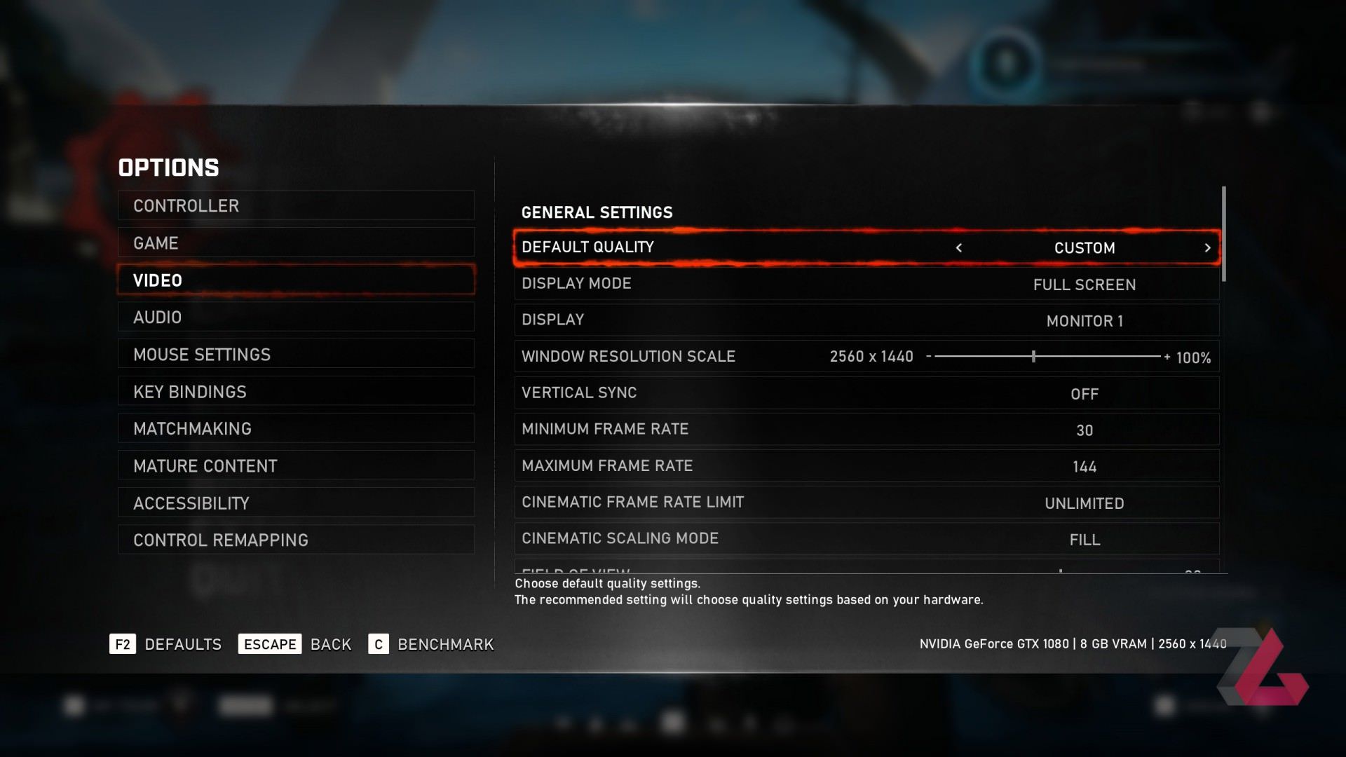Gears 5 Video Menu 1
