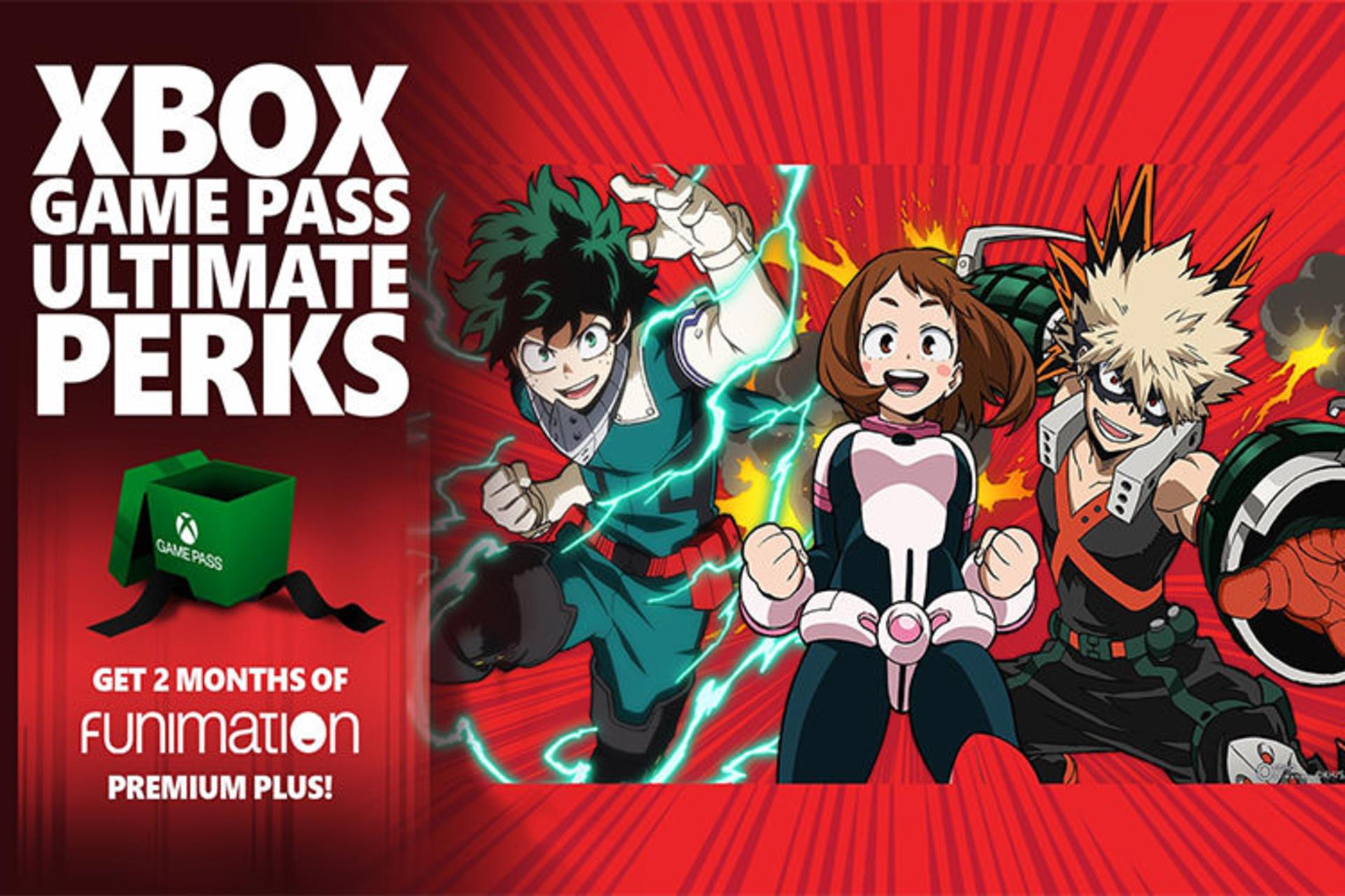 توافق Funimation و Xbox Game Pass Ultimate