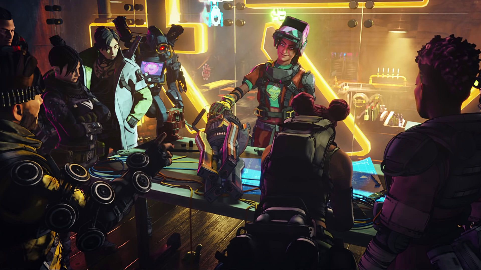 کاراکترهای Apex Legends درکنار یکدیگر