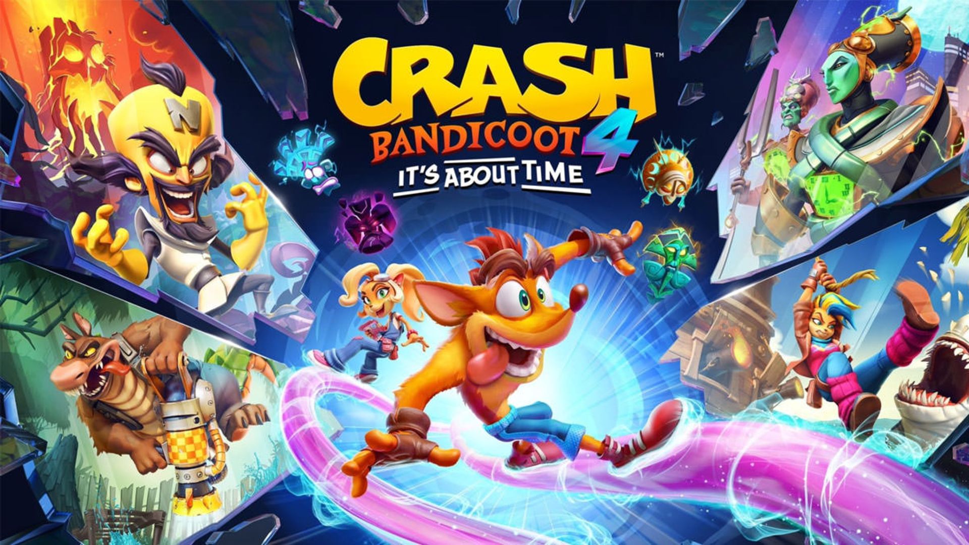 کرش درکنار تمامی کاراکترهای Crash Bandicoot 4