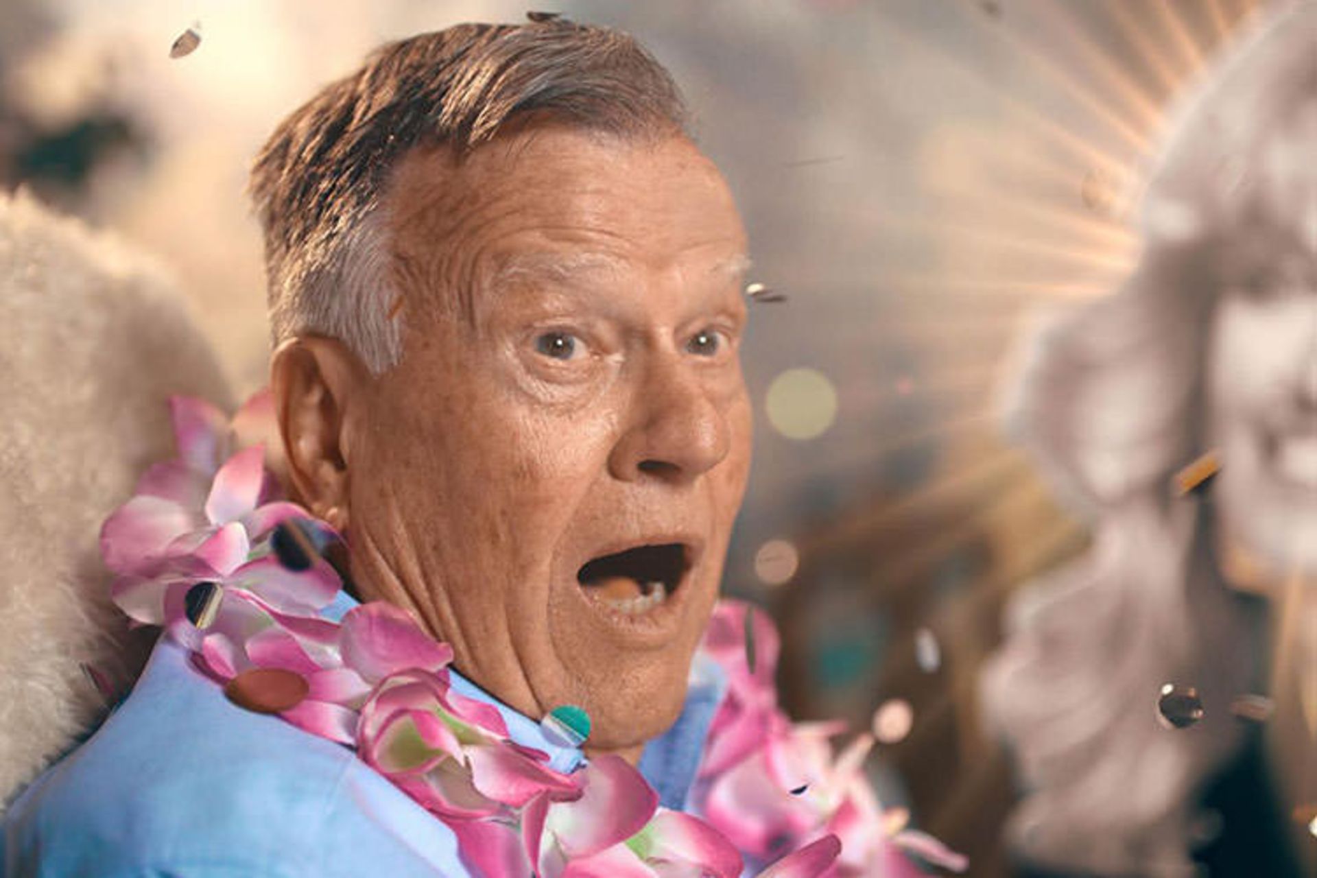 دیک جانسون در حال فریاد زدن در فیلم Dick Johnson Is Dead