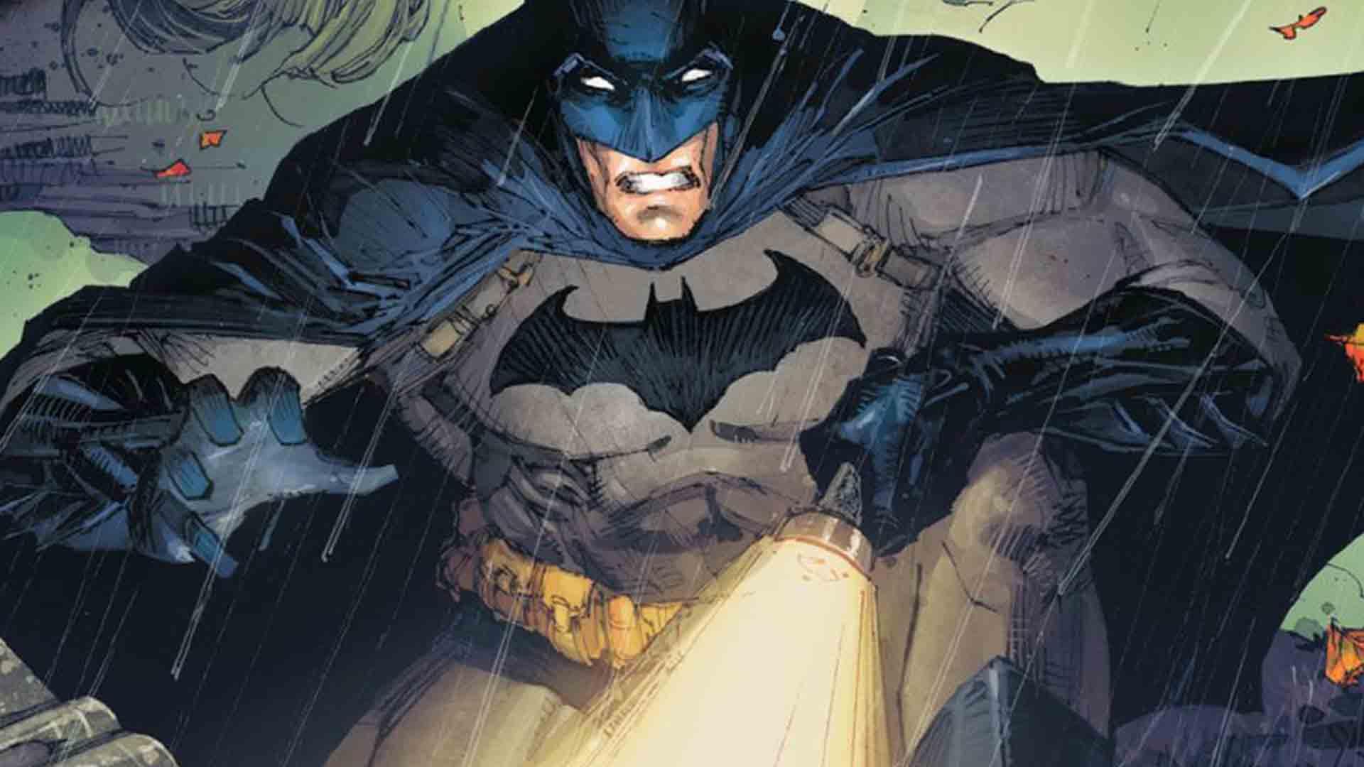 شخصیت بتمن به همراه چراغ قوه در سری کتاب کمیک  Detective Comics