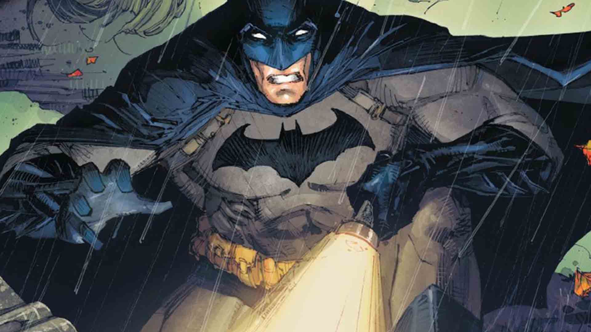 شخصیت بتمن به همراه چراغ قوه در سری کتاب کمیک  Detective Comics
