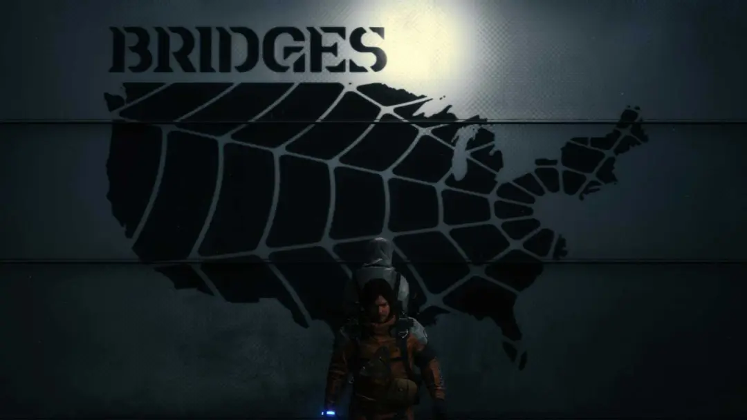 نقشه آمریکا خیالی در بازی Death Stranding استودیو کوجیما پروداکشنز با حضور نورمن ریداس در نقش اصلی