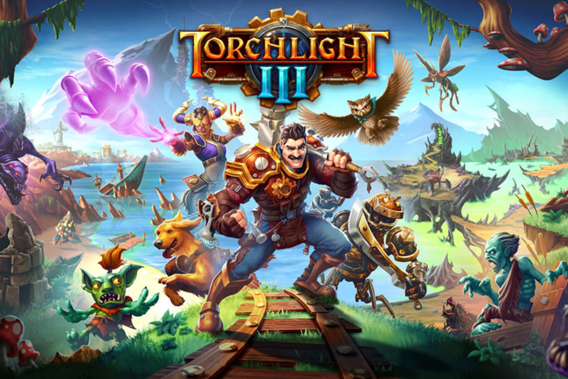 قهرمان بازی Torchlight 3 در دنیای مملو از موجودات افسانه‌ای آن