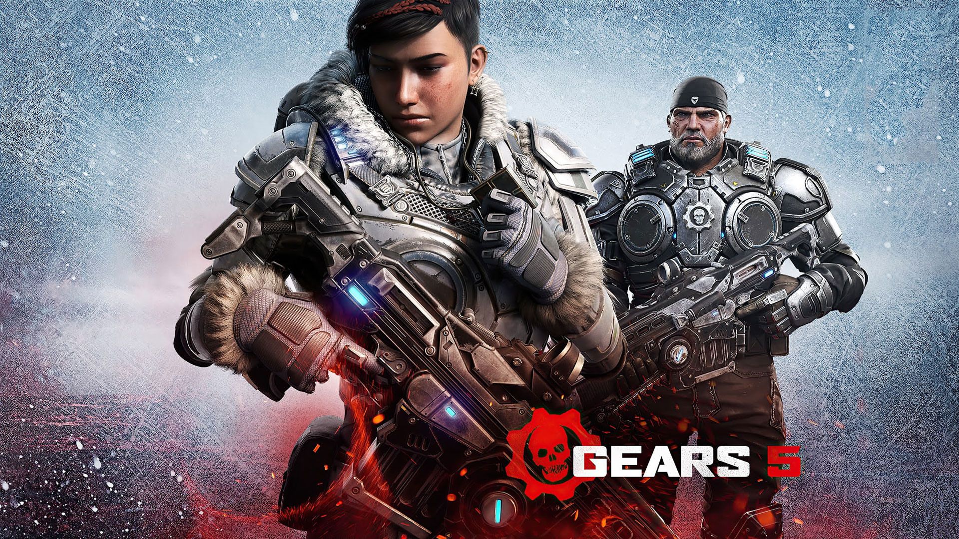 مارکوس پشت سر کیت دیاز در Gears 5