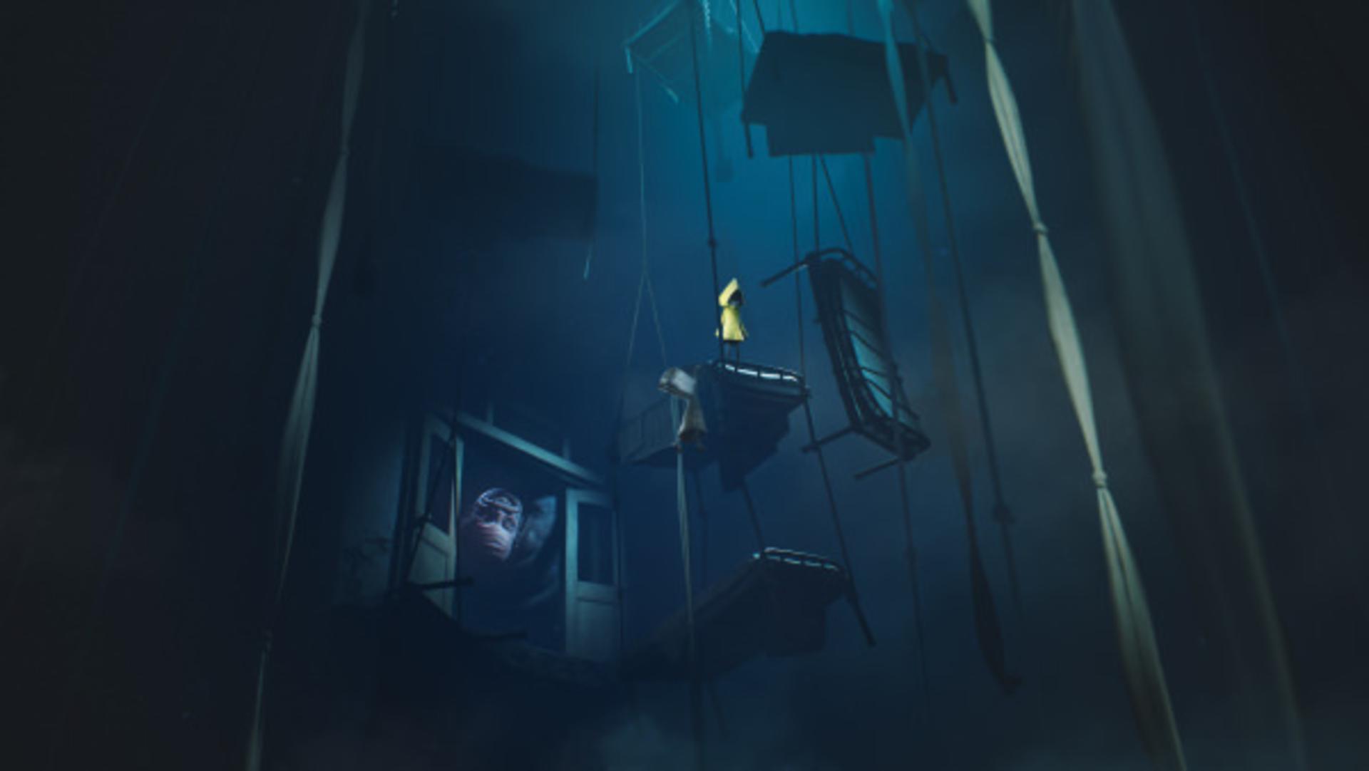 دشمن در تعقیب دو شخصیت اصلی بازی Little Nightmares 2