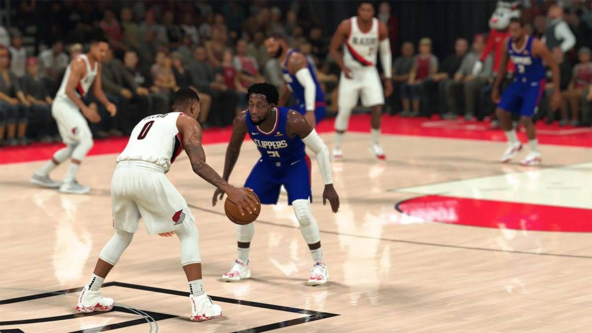 بازیکنان در گیم پلی بازی NBA 2k21
