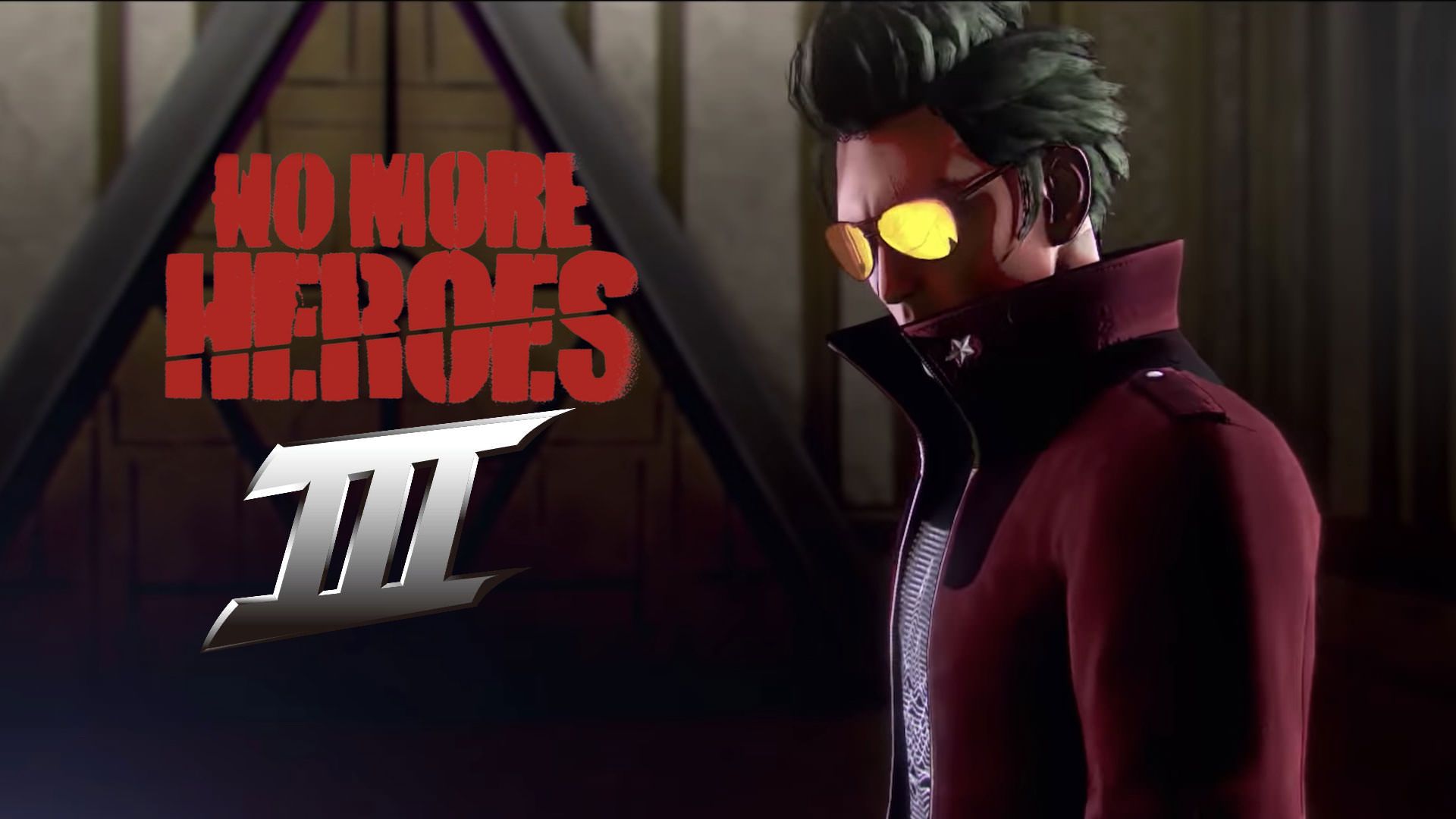 ترویس با عینک معروف خود در No More Heroes 3