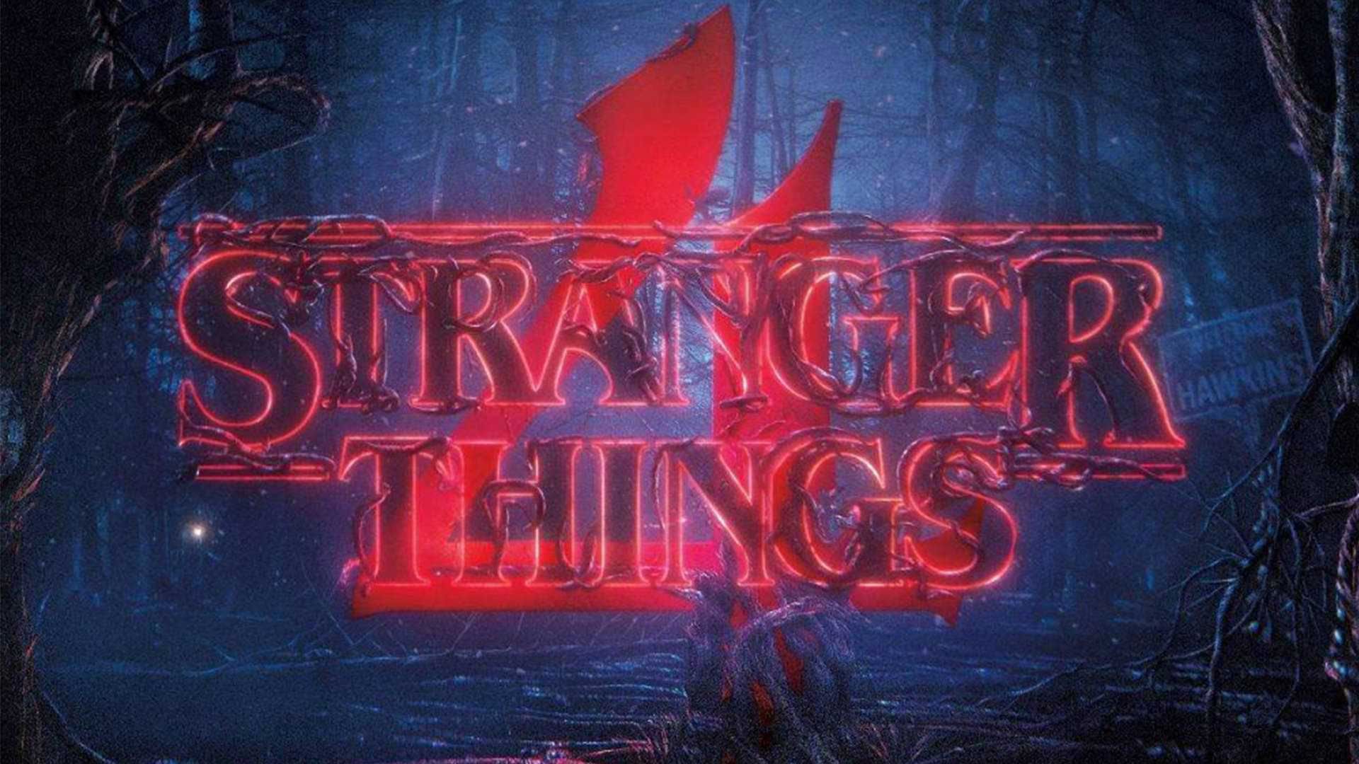 لوگوی فصل چهارم سریال Stranger Things در دنیای وارونه