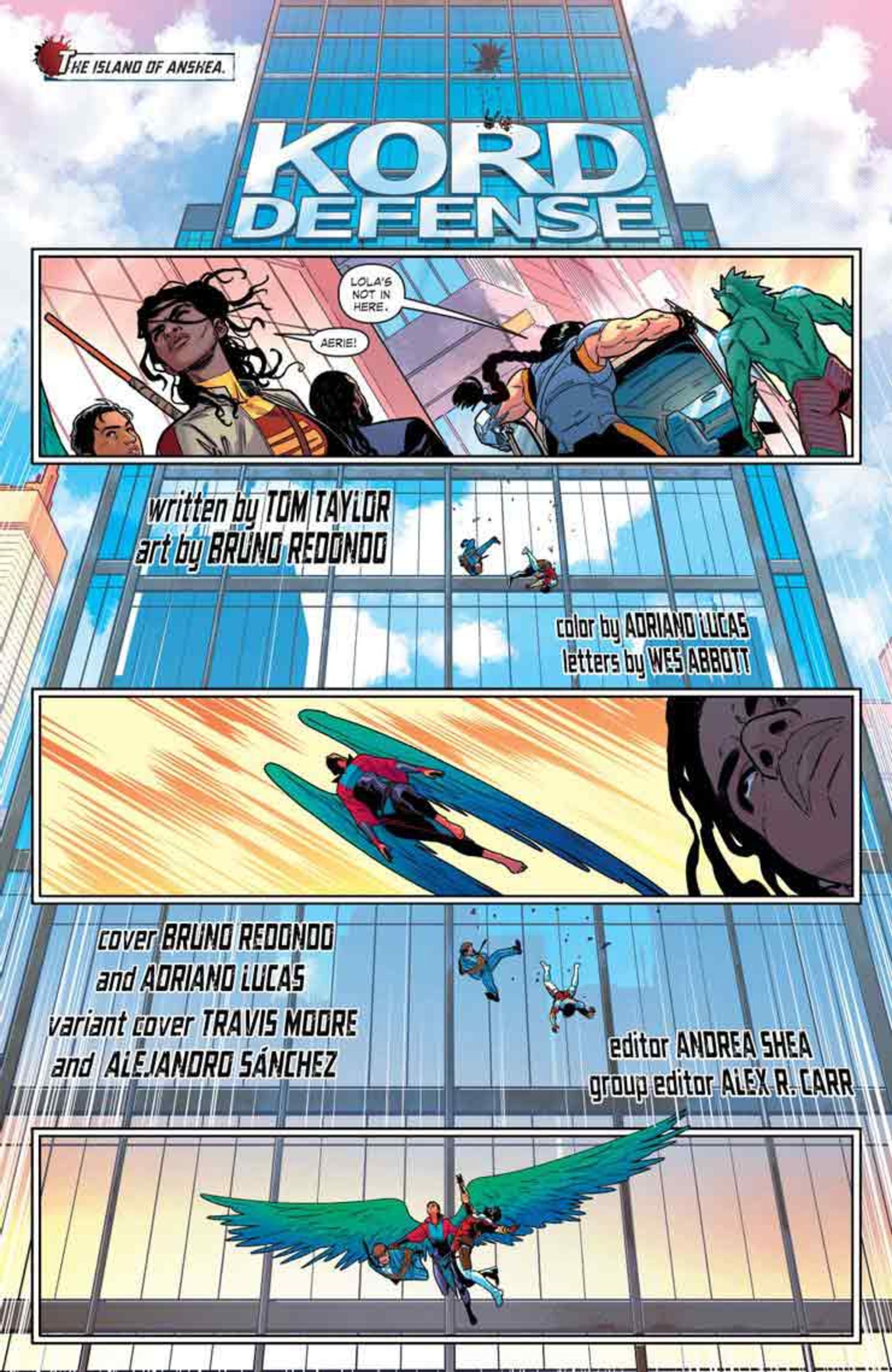 شخصیت اری در حال پرواز به سمت جنازه ددشات سری کتاب کمیک Suicide Squad