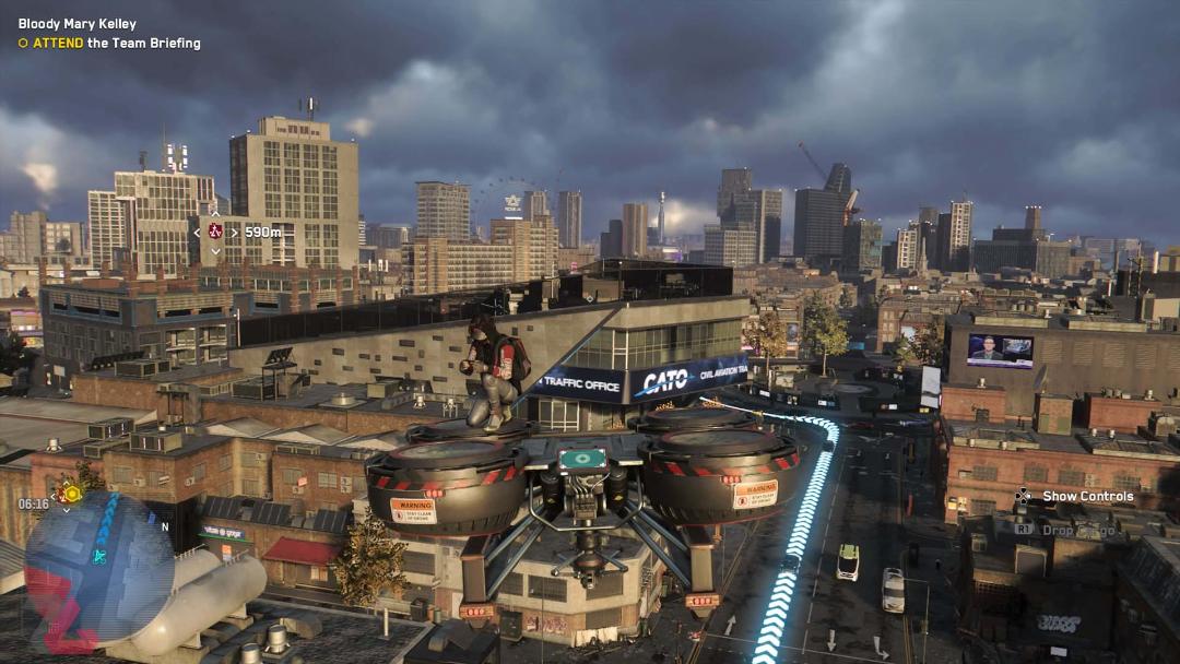 سواری گرفتن از پهپادهای باری در Watch Dogs Legion