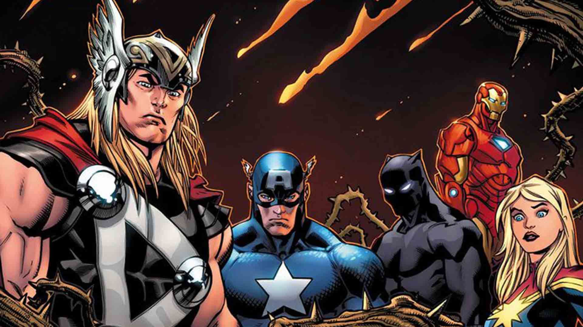 اعضای تیم انتقام جویان در سری کتاب کمیک avengers