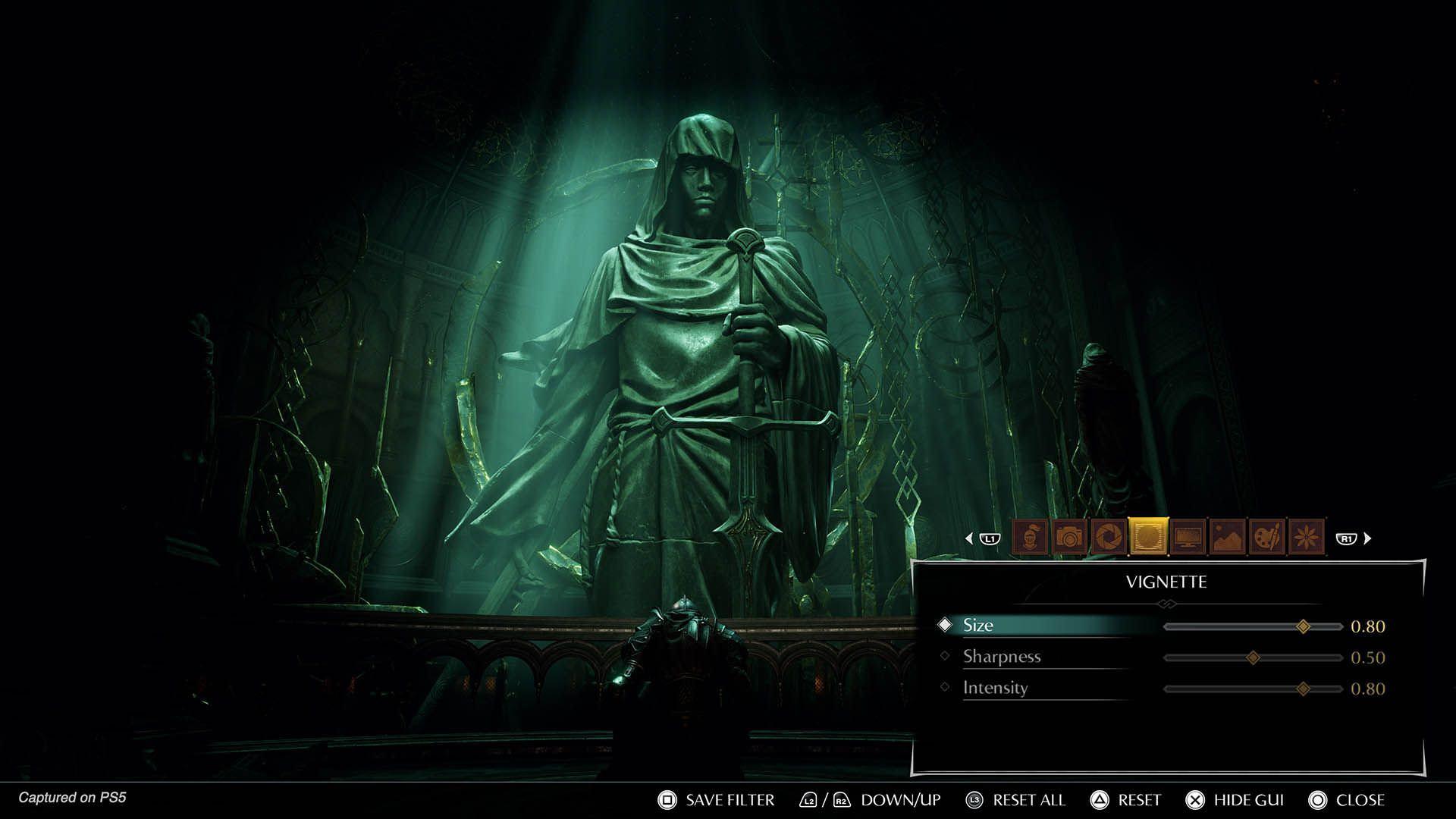 تصویر مجسمه در Photo Mode در بازی Demon's Souls