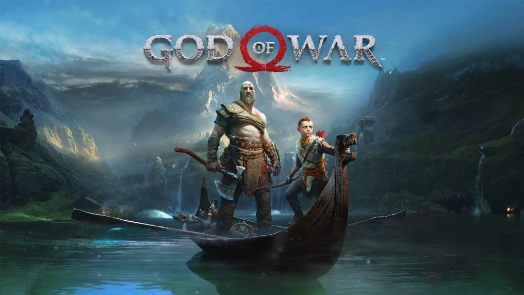 کریتوس و آترئوس سوار بر قایق در بازی God of War