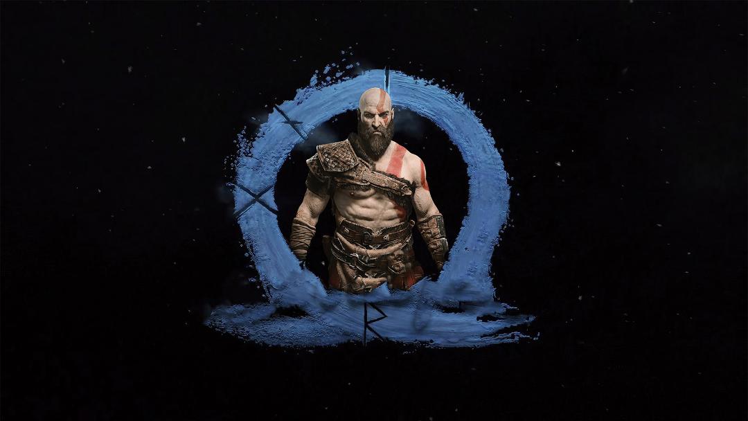 تصویر لوگو بازی God of War Ragnarok همراه کریتوس