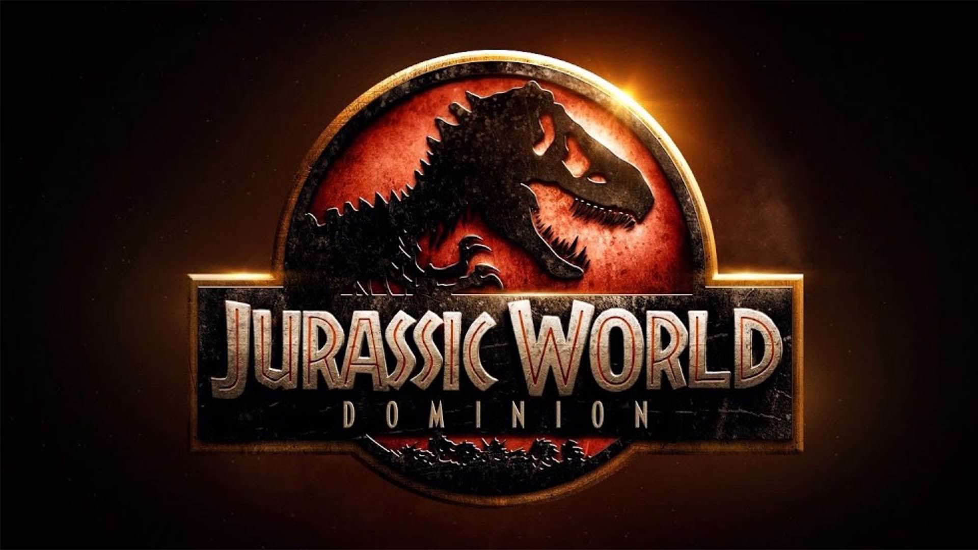 لوگوی فیلم Jurassic World: Dominion با حضور تی رکس