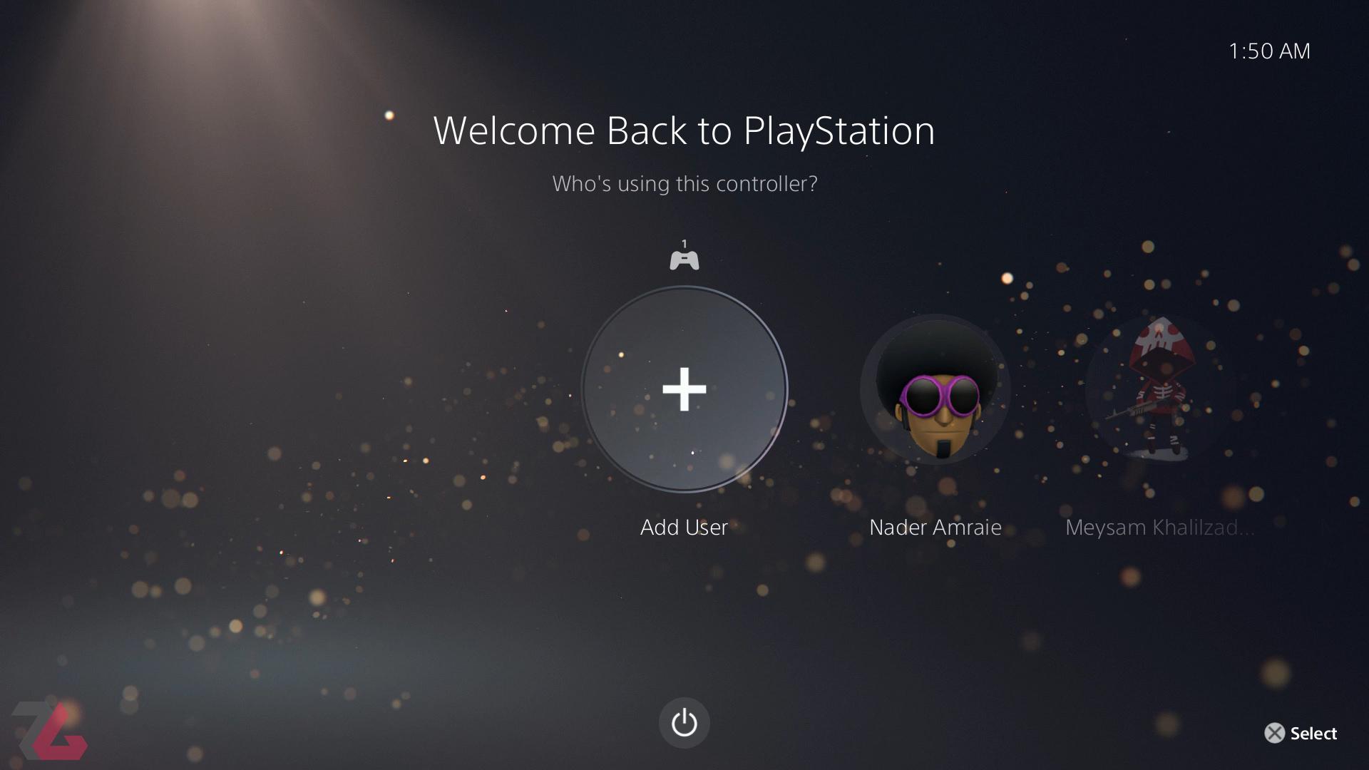 رابط کاربری بخش یوزر در PS5
