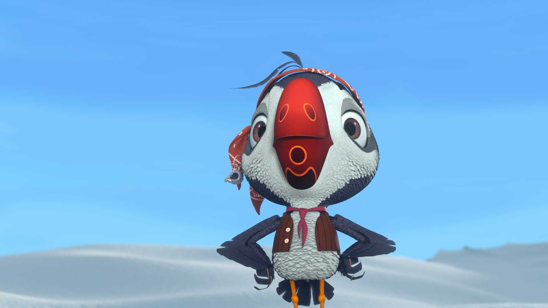 جانی دپ در نقش پرنده بامزه انیمیشن Puffins