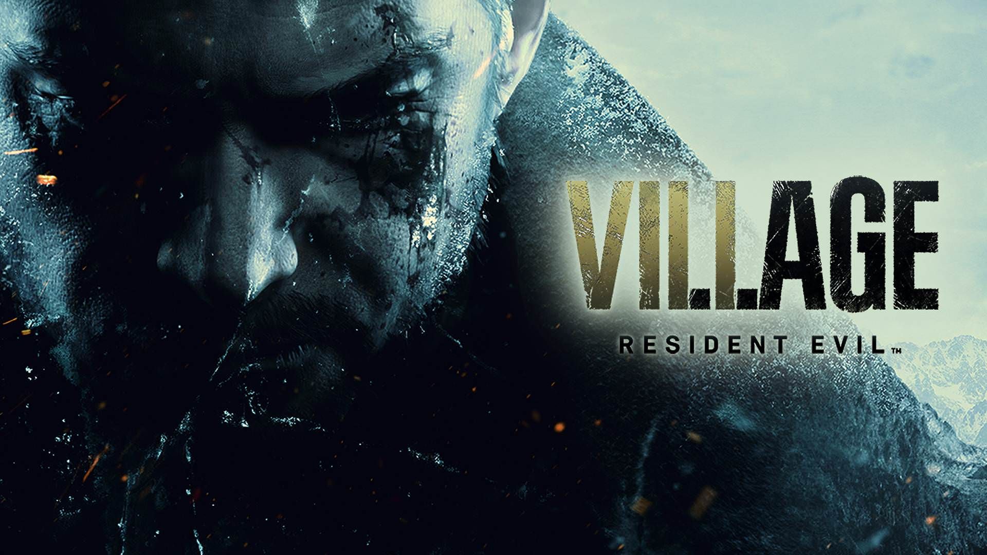 کریس ردفیلد در پوستر بازی Resident Evil Village