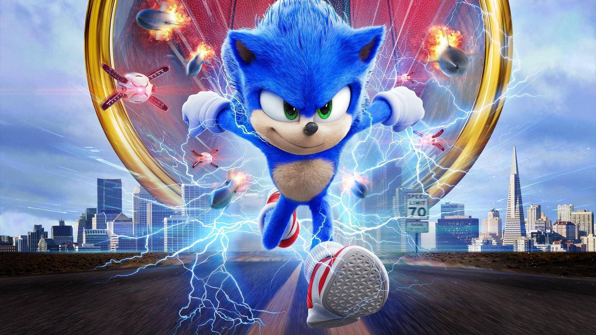 فرار سونیک از دست دکتر رباتنیک در فیلم Sonic the Hedgehog  
