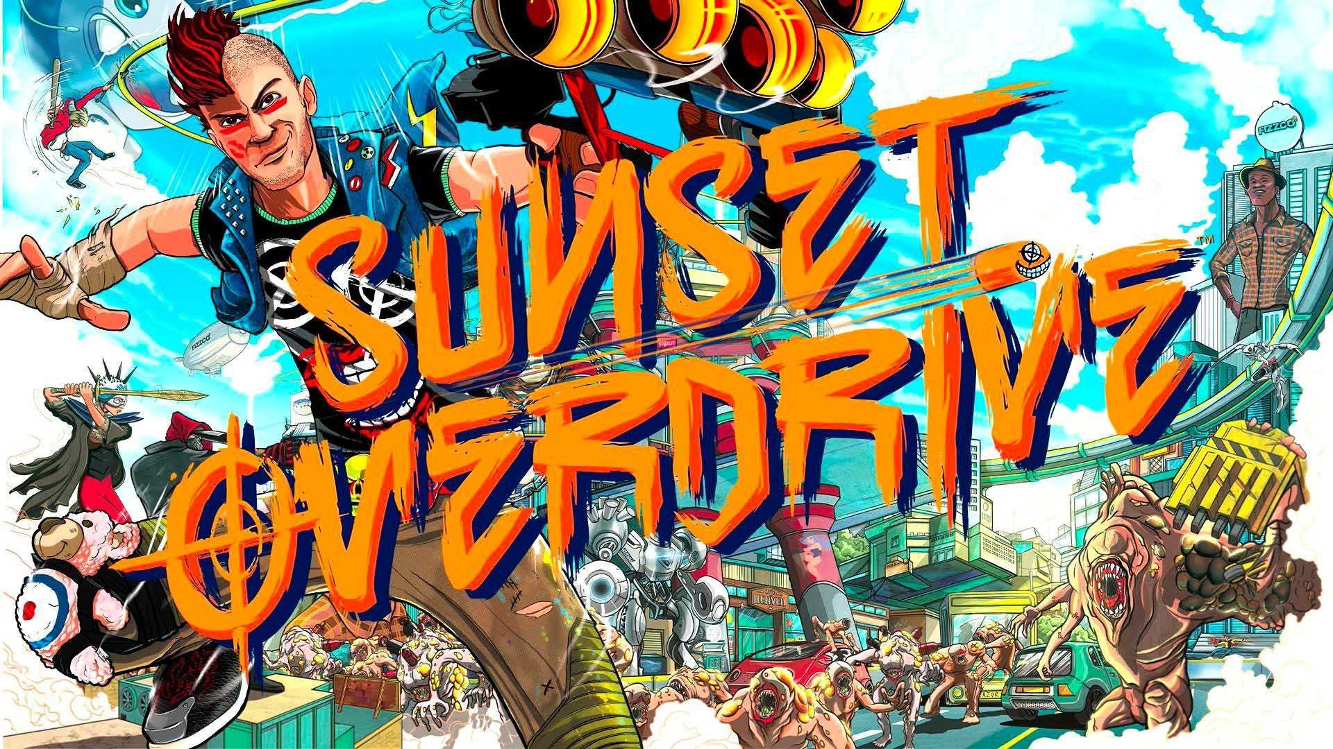 شخصیت اصلی بازی Sunset Overdrive به همراه اسلحه