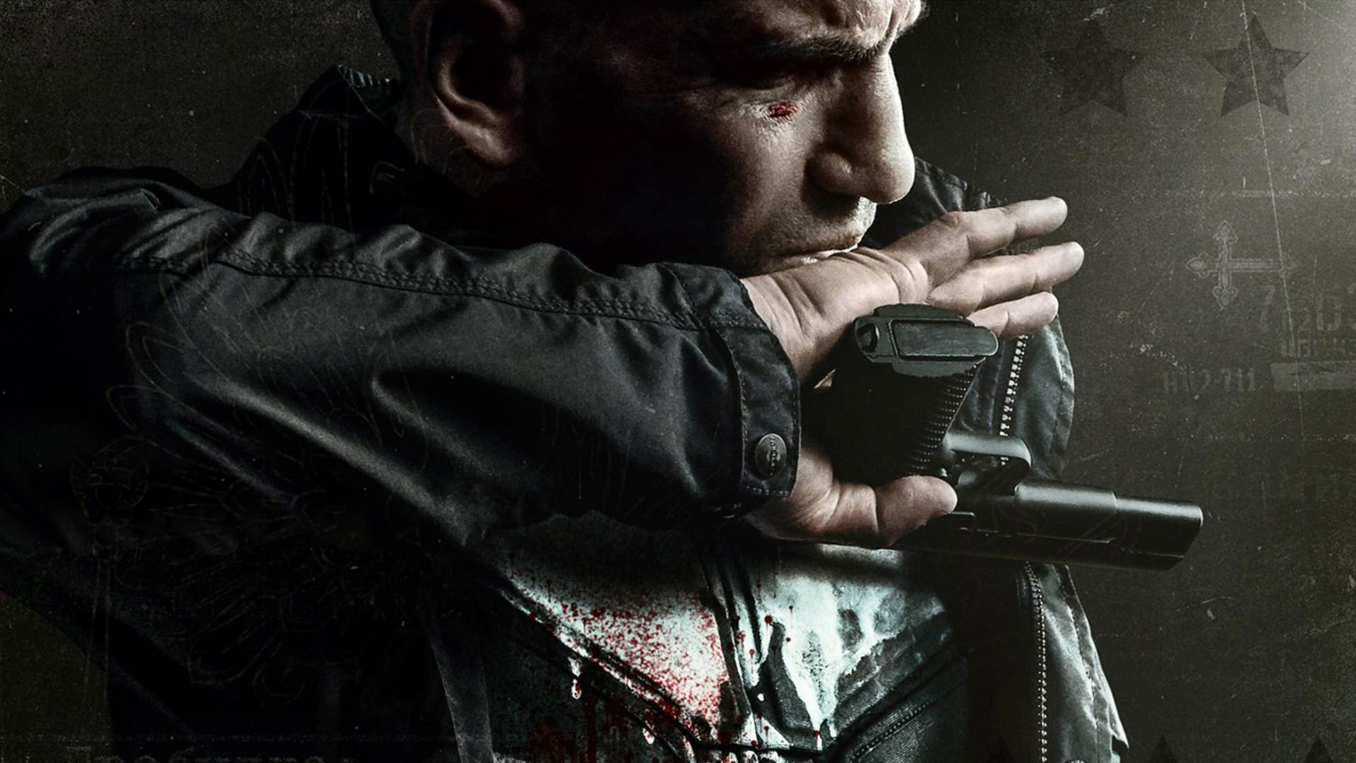 فرانک کسل با تفنگی در دست در سریال The Punisher