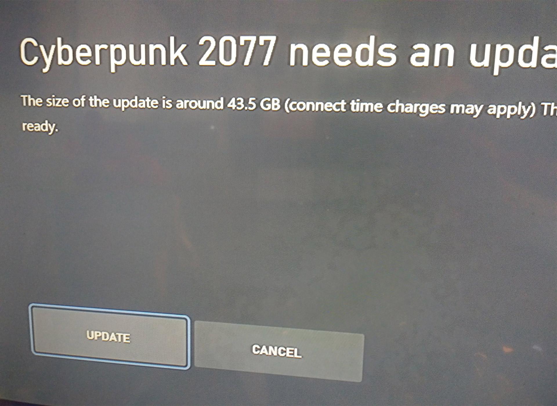 آپدیت ۴۳ گیگابایتی قبل از عرضه‌ی Cyberpunk 2077