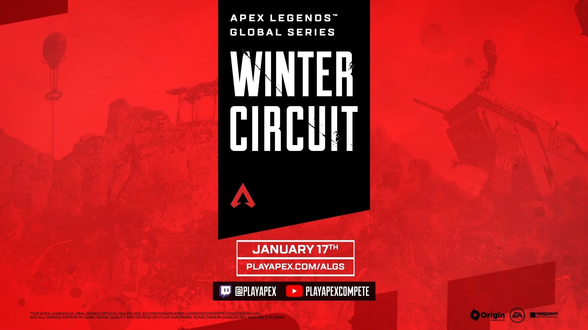 پوستر مسابقات زمستانی بازی Apex Legends 