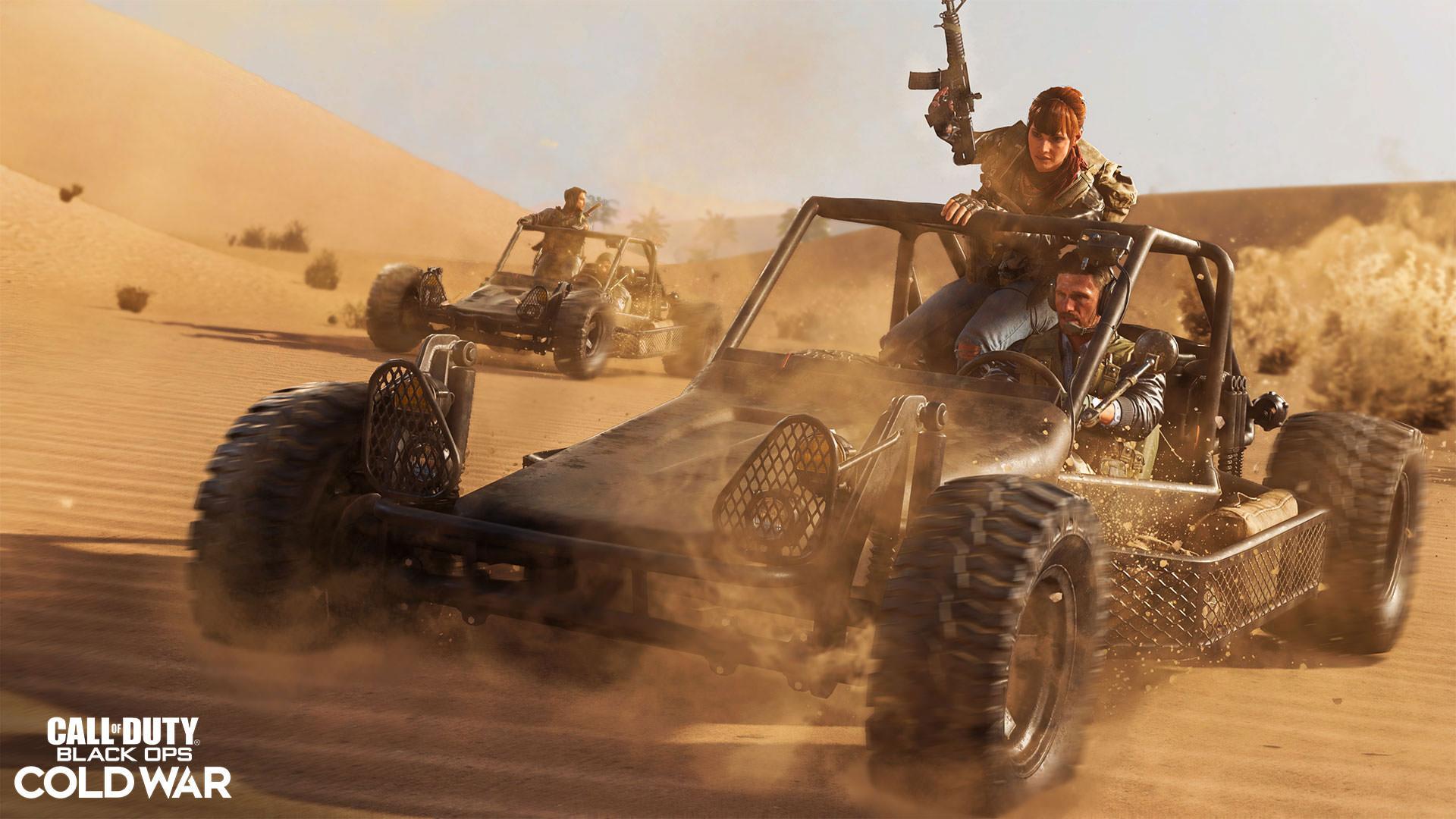 ماشنی سواری در محیط کویری در Call of Duty: Black Ops Cold War