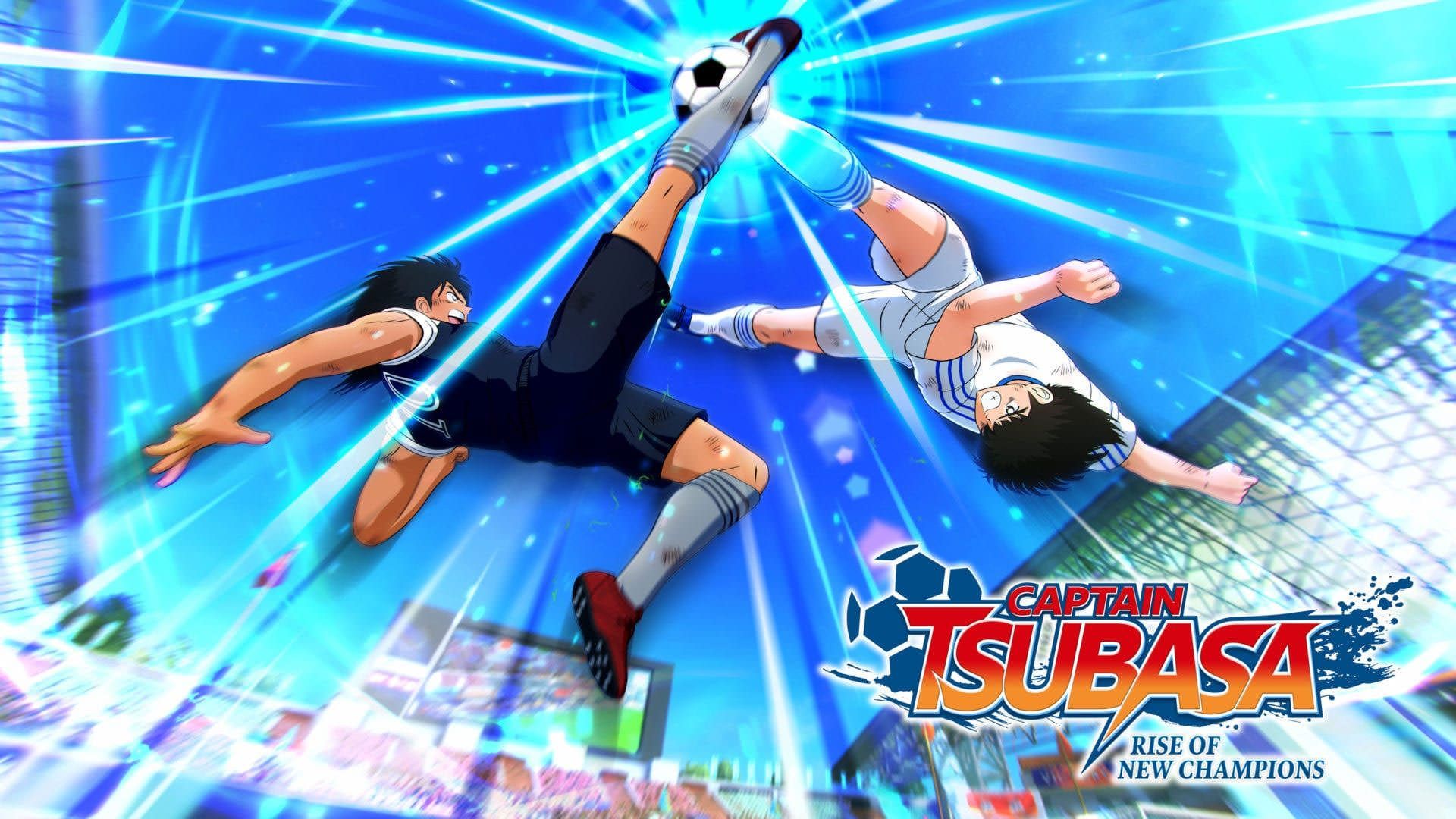 سوباسا و کوجیرو در حال برگردون زدن در Captain Tsubasa: Rise of New Champions