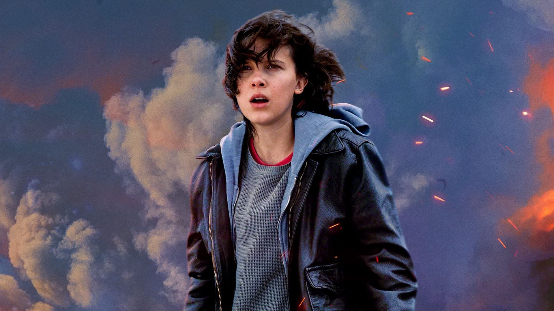 میلی بابی براون در پوستر فیلم Godzilla: King of the Monsters