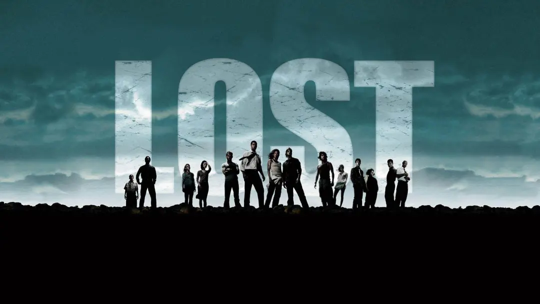 کاور سریال lost با حضور شخصیت‌های اصلی آن روی یک تپه