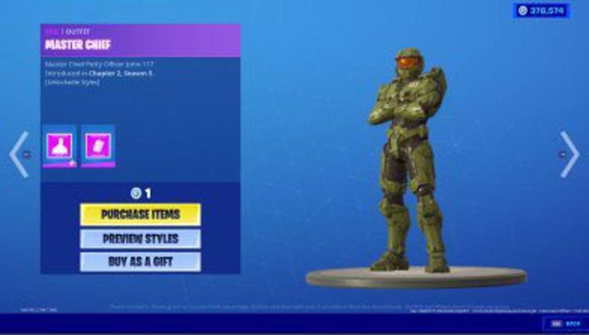 مستر چیف از سری هیلو در بازی ّFortnite
