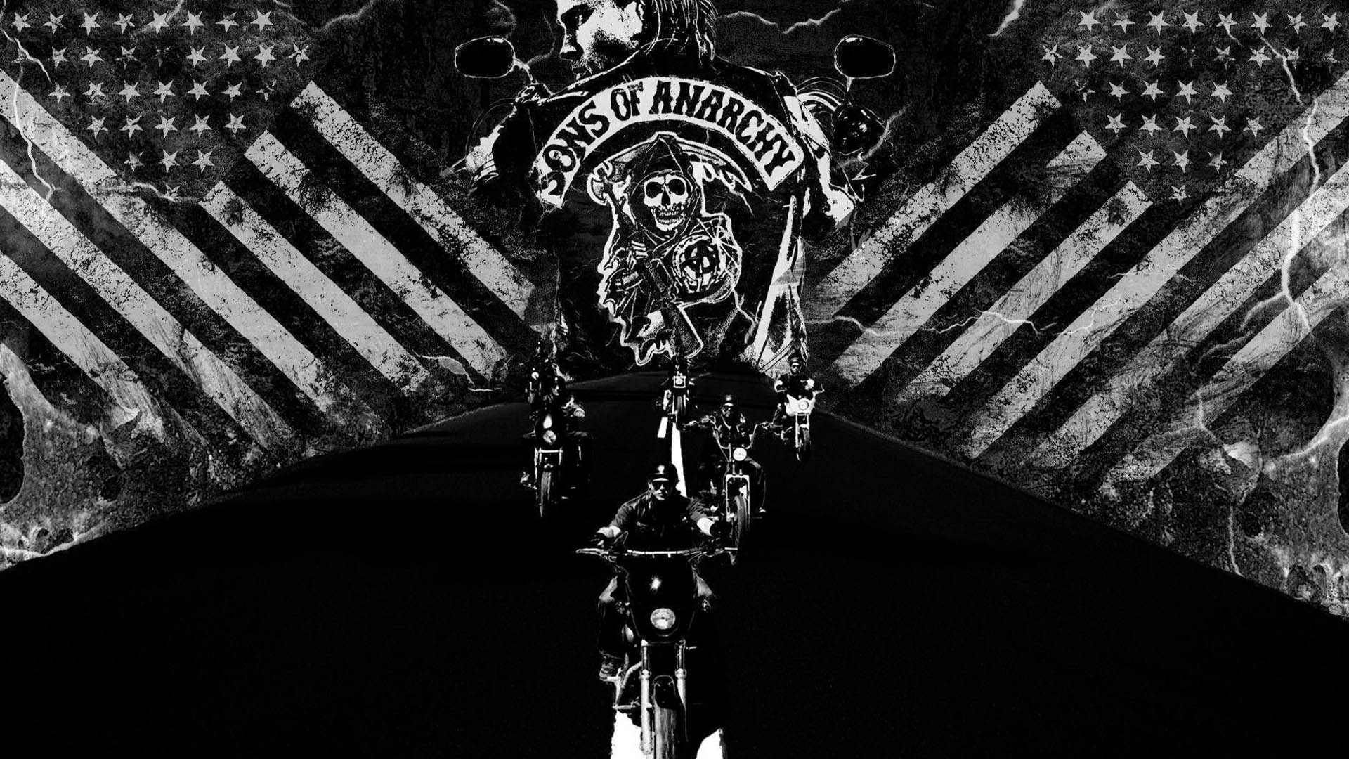 نشان گروه موتورسواری sons of anarchy در این سریال 