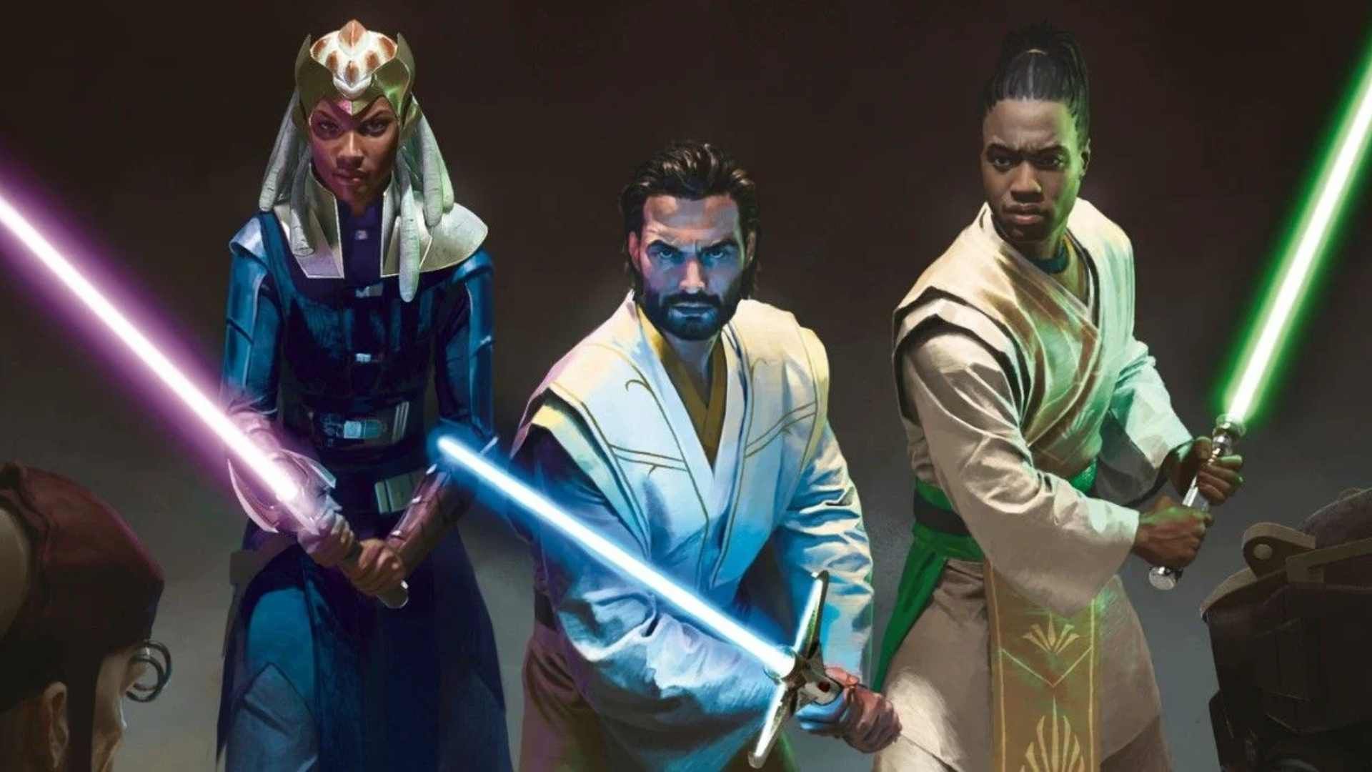 سه شخصیت اصلی رمان Star Wars: The High Republic: The Rising Storm