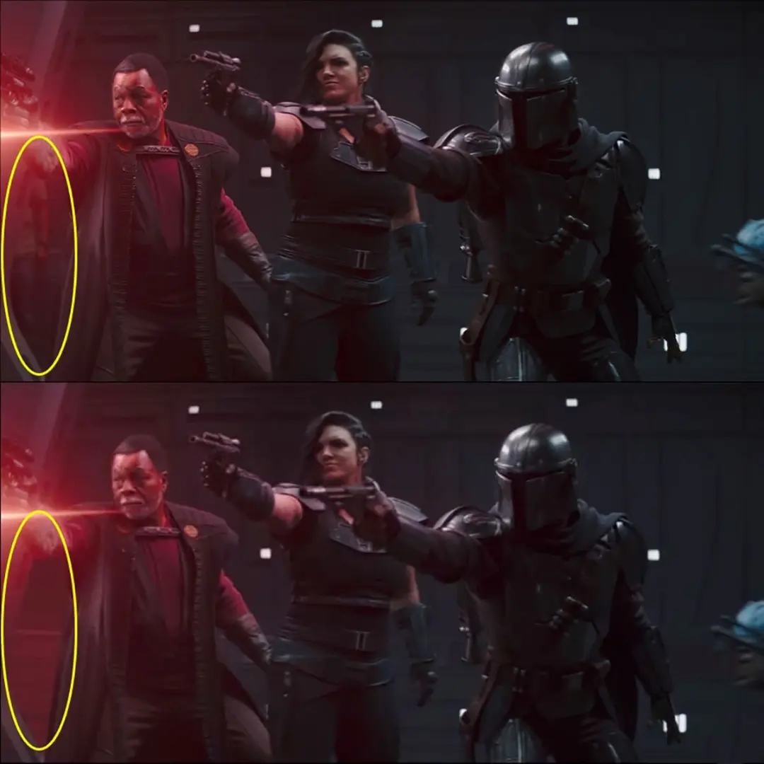 حذف مرد شلوار جین پوش از سریال The Mandalorian